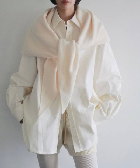 anuke アンヌーク　Knit Triangle Scarf　62621013