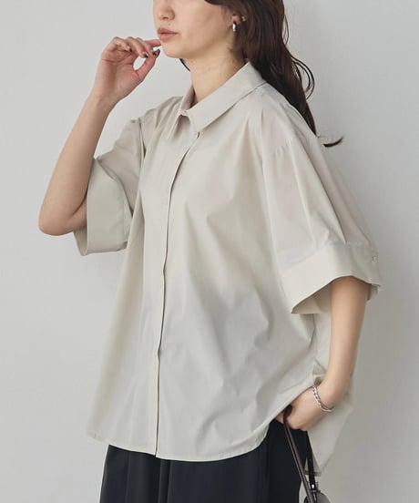 hunch ハンチ  ICE TOUCHダブルボタンシャツ [ICE TOUCH] SHORT-SLEEVE BOX SHIRT WLN5304