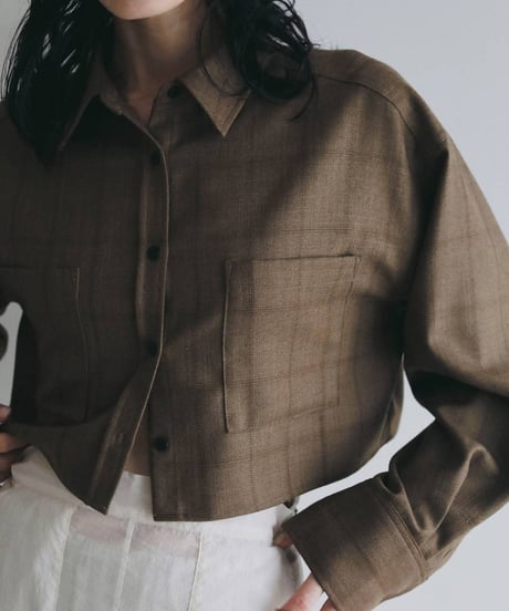 anuke アンヌーク　Short Check Shirts　62620412