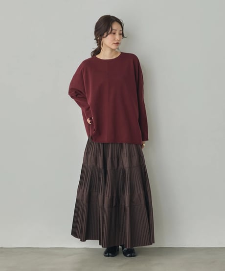 hunch ハンチ　[ANTI-STATIC] SOFT AND PUFFY YARN OVER-THE-SHOULDER DOLMAN KNIT　WVQ7176