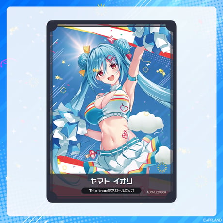【Tr!c tracチアガールグッズ】ビッグアクリルスタンド＋コレクションカードセット