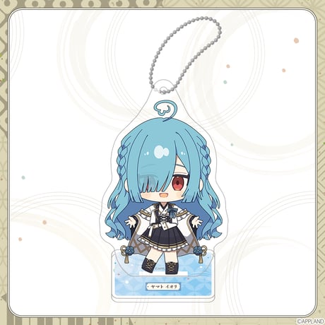 【とりとら現代着物風アイドル衣装グッズ】ボールチェーン付きミニアクリルスタンド