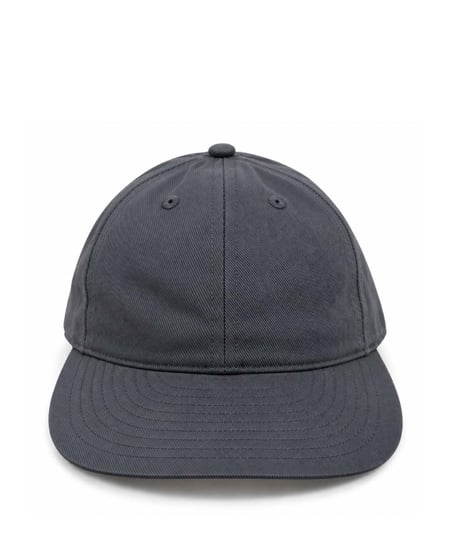 SOLID BRUSHED BULL DENIM TWILL CAP  (CHARCOAL)