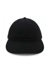 SOLID BRUSHED BULL DENIM TWILL CAP  (BLACK)