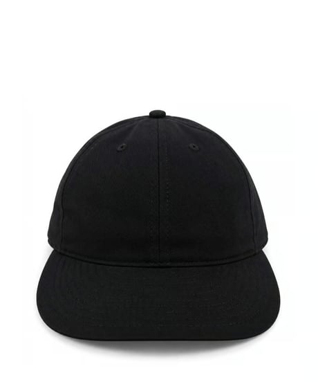 SOLID BRUSHED BULL DENIM TWILL CAP  (BLACK)
