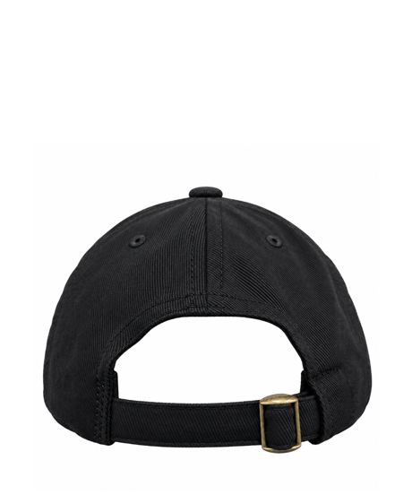 SOLID BRUSHED BULL DENIM TWILL CAP  (BLACK)