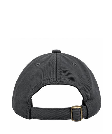 SOLID BRUSHED BULL DENIM TWILL CAP  (CHARCOAL)