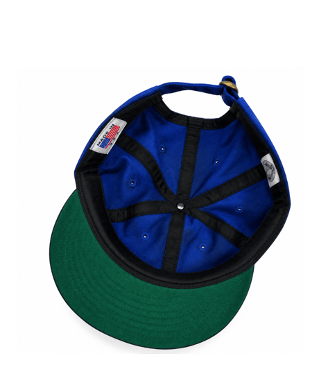SOLID BRUSHED BULL DENIM TWILL CAP  (ROYAL)