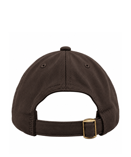 SOLID BRUSHED BULL DENIM TWILL CAP  (BROWN)
