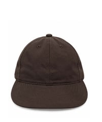 SOLID BRUSHED BULL DENIM TWILL CAP  (BROWN)
