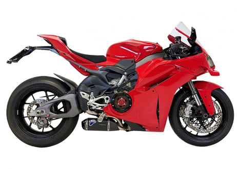 ディーラー在庫有り　TERMIGNONI ブラックチタン ロワーサイレンサーキット + UPMAP DUCATI PANIGALE V4 / S 2025