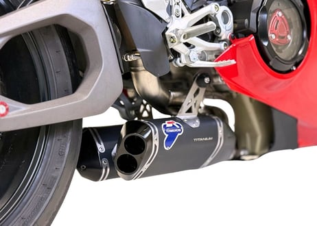 ディーラー在庫有り　TERMIGNONI ブラックチタン ロワーサイレンサーキット + UPMAP DUCATI PANIGALE V4 / S 2025