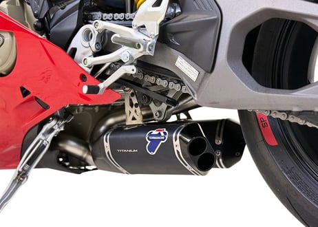 ディーラー在庫有り　TERMIGNONI ブラックチタン ロワーサイレンサーキット + UPMAP DUCATI PANIGALE V4 / S 2025
