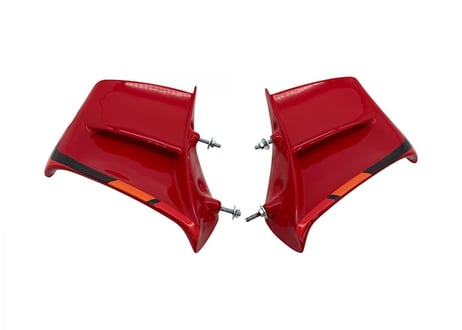 ディーラー在庫有り　イタリア国旗柄 赤 （光沢有り）ファイバーグラス製ウィングレット（ペア） DUCATI PANIGALE V4 / S 2025