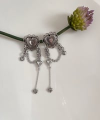 Heart dress earrings 【予約販売9/10発送】