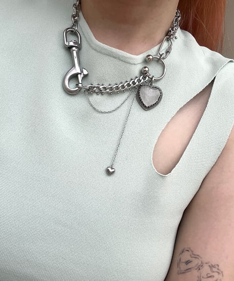 Heart Link Karabiner Necklace