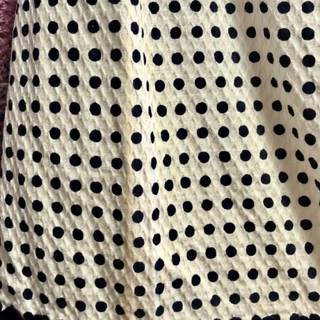 70s Dot maxi skirt【01603】