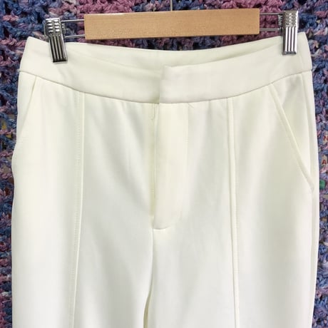 Vintage white flare pants【01510】