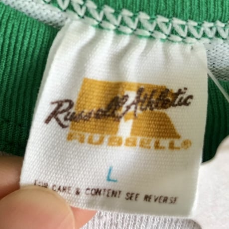 80s Green raglan sleeve tee【01503】