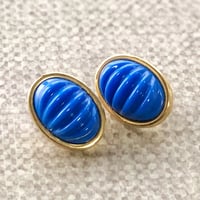 Vintage Gold × Blue pierce【01617】