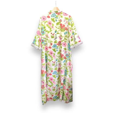 70s Stella Fagin Floral maxi dress【01611】