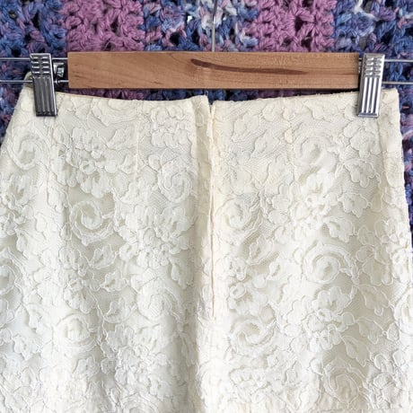 60s Ivory lace pants【01485】