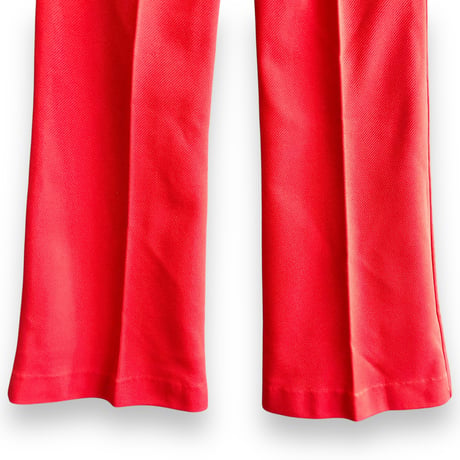 60-70s Red flare pants【01585】