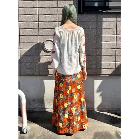 Vintage embroidery blouse【01535】