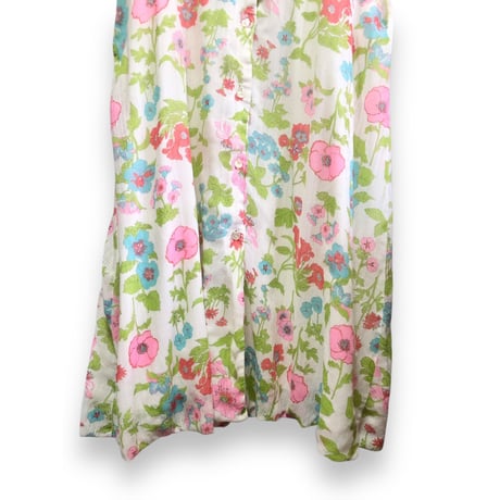 70s Stella Fagin Floral maxi dress【01611】