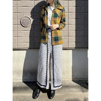 70s Dot maxi skirt【01603】