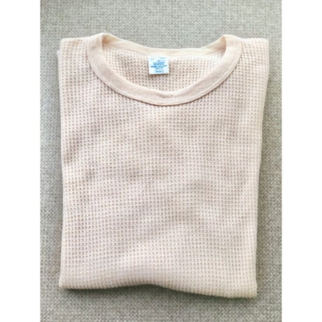 Vintage thermal top / beige【01521】