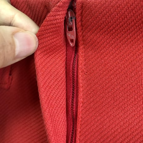 60-70s Red flare pants【01585】