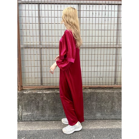 60s Velour maxi dress【01570】