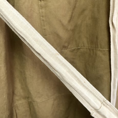 Vintage half apron / brown【01546】