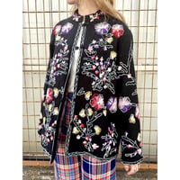 Vintage floral embroidered Jacket【01577】