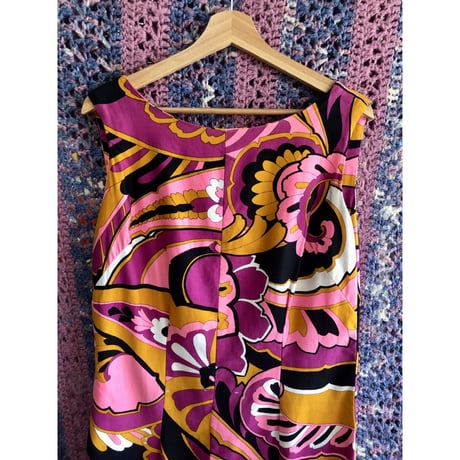 60-70s Psychedelic jumpsuit【01610】