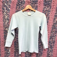 80s thermal top / Light blue【01581】