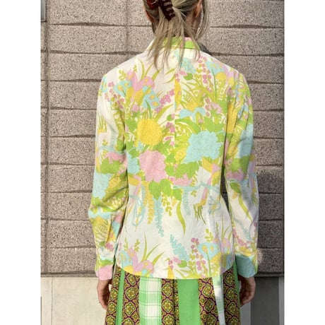 Vintage floral & butterfly blouse【01480】