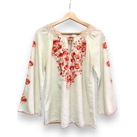 Vintage embroidery blouse【01535】