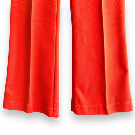 60-70s Red flare pants【01585】