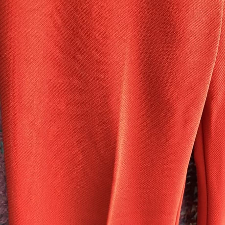 60-70s Red flare pants【01585】