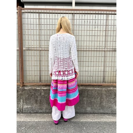 70s Seminole style patchwork skirt【01565】