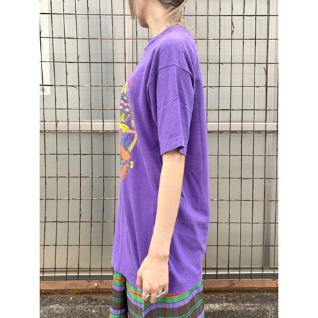 90s tee ／ Purple Bear【01489】