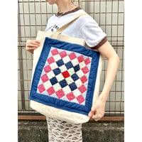 Vintage patchwork tote bag【01505】