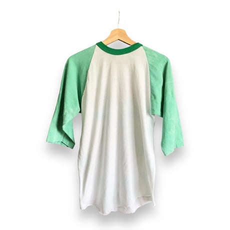 80s Green raglan sleeve tee【01503】