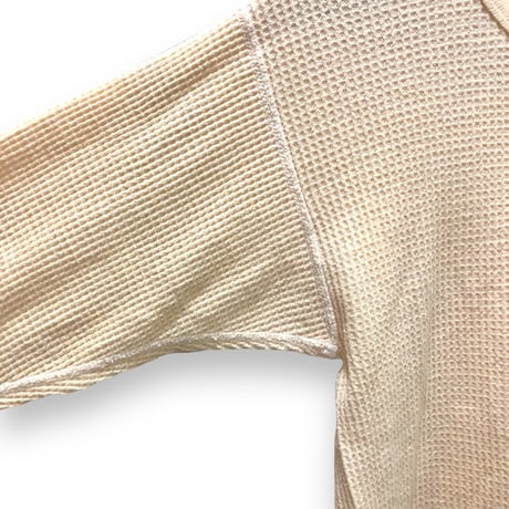Vintage thermal top / beige【01521】