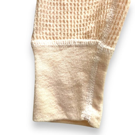 Vintage thermal top / beige【01521】