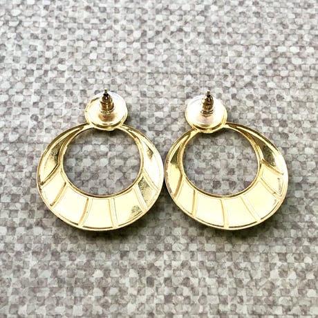 Vintage Black × Gold pierce【01619】