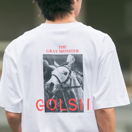 ゴールドシップグッズ グラフィカルTシャツCパターン（白/White）