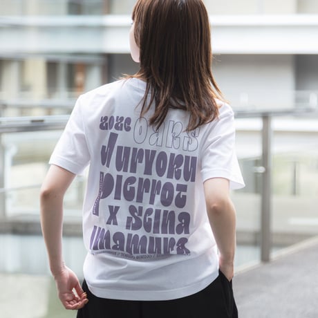 ジュウリョクピエロ　オークス勝利記念グッズ グラフィカルTシャツBパターン（白/White）
